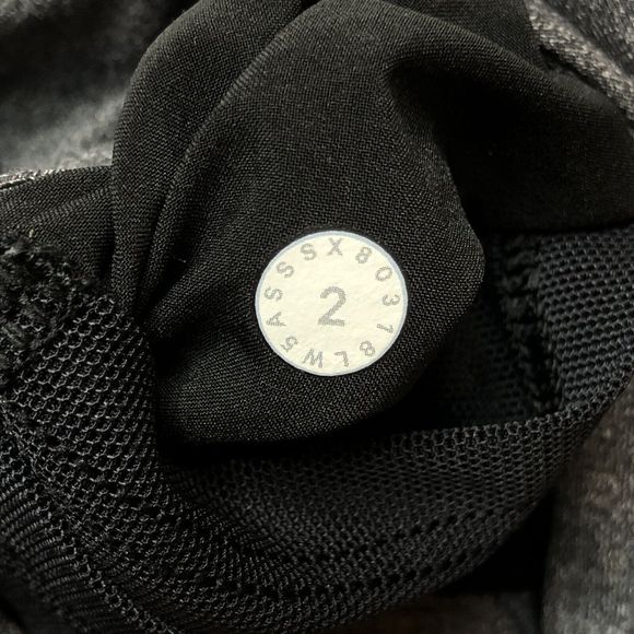 Lululemon On The Fly Pant Joggers Size 2 Heathered Black Gray Luxtreme W5ASSS - Picture 4 of 6